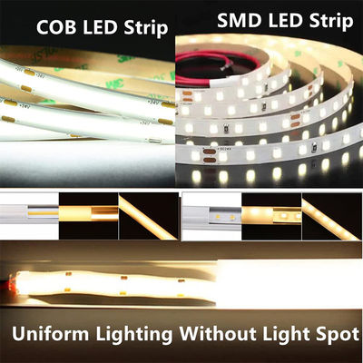 480Leds 6500K White flexible COB Led Strip Light for Indoor decoration in 12V/24V voltage