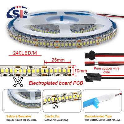 12v24v 240leds 10mm 3000K 4000K 6500K Die-Cutting Board dual color SMD2835 Led Strip Light