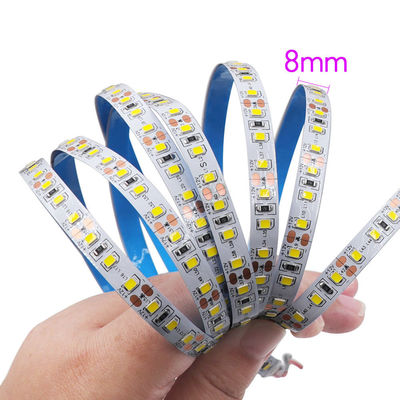 Home 12v 8mm 120leds 12000K Cool White Die-Cutting Board SMD2835 Led Strip Light for Indoor decoration