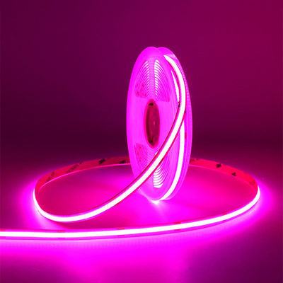 Customization COB Led Strip Light IP20 8mm 12V24V 320leds Pink for Indoor and Outdoor