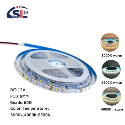 4000K-4500K One Color SMD 2835 Warm White Addressable Led Backlight Strip Light 2835 12v