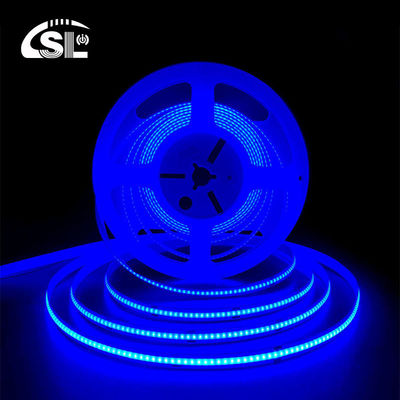 320Leds/m 12V24V Blue Flexible Strip Light with Waterproof CE RoHs IP20 Ra90 COB Led
