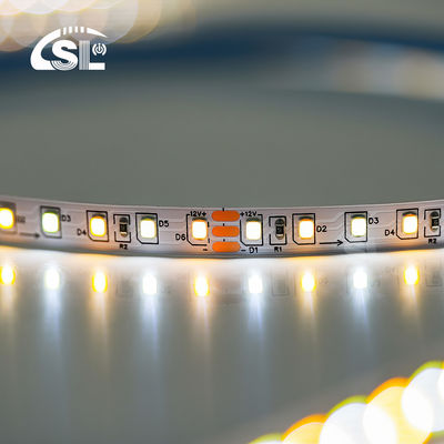 High Lumen 12v24v 8mm 120leds 3000K-6500K CCT Dual Color Die-Cutting Board SMD2835 LED Strip Light