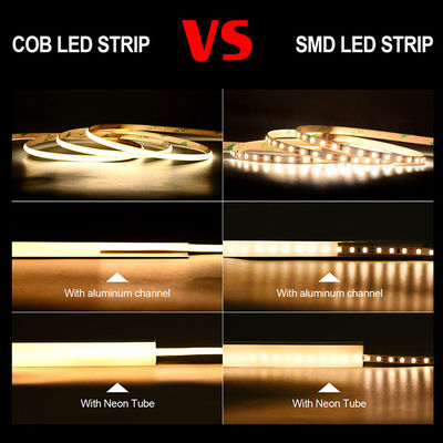 50000 Hours Working Lifetime COB LED Strip Light with Warm and Natural White Color