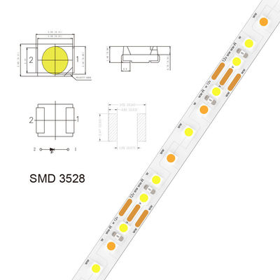 3000K 4000K 5V 8mm 120leds IP65 Waterproof SMD2835 LED Strip Light with IP65 Rating