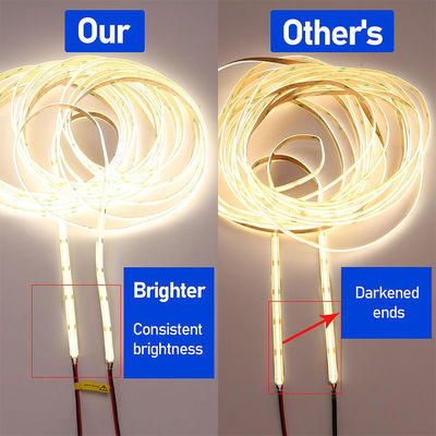 Hotel DC12V24V 8mm10mm 480Leds 3000K4000K6500K High Brightness Flexible COB Led Strip Light for Kitchen Living Room