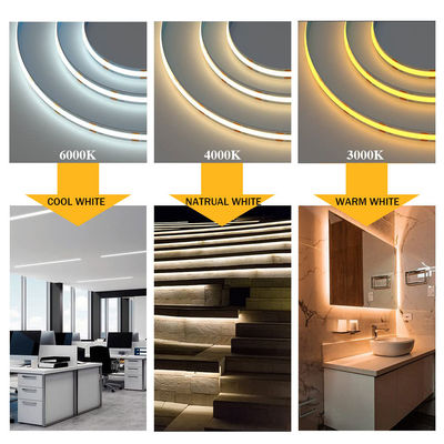 High Brightness COB Led Strip Light IP20 Ra90 8mm/10mm 12V24V 320Leds 3000K4000K6500K for Living Room