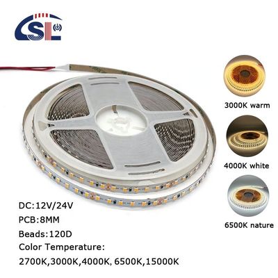 Electroplate PCB 120Ds 8mm Ra 80 3000K-6500K Running LED Light Strip for Residential