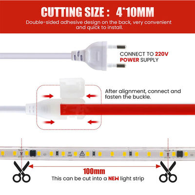 180 leds/m High Brightness 8mm 4000K Natural Ra80 CE RoHs COB SMD2835 LED Strip Light