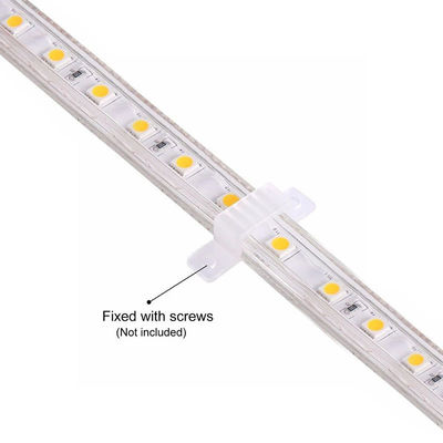 White 10mm 240leds 6500K Electroplate IP44 SMD2835 Led Strip Light High volt 110v220v