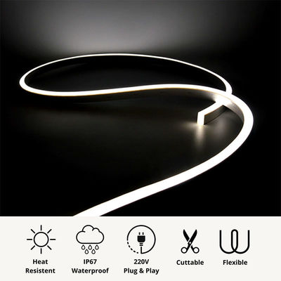 4100K Cool White LED Neon Flex 24V DC Wireless 8x16mm 120LEDs/m IP65 Waterproof Ideal