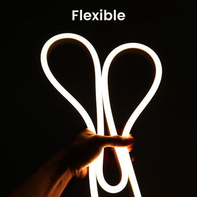 Silicone Covered Warm White LED Neon Flex 24V DC Wireless 8x16mm 120LEDs/m IP65 Waterproof