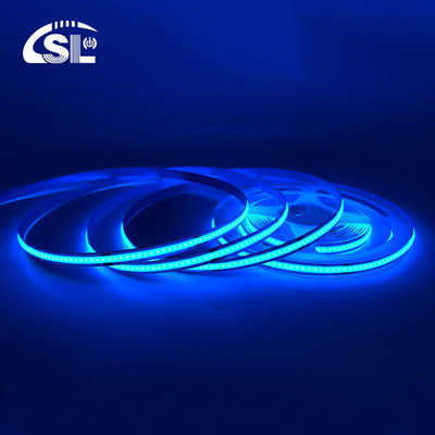 320Leds High Brightness Ice Blue COB Led Strip Light CE RoHs IP20 8mm Width 12V24V