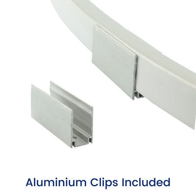 Natural White Neon Flex 4000K DC 48V 16x16mm Flat Shape Vertical Bending IP65 Waterproof LED Neon Flex