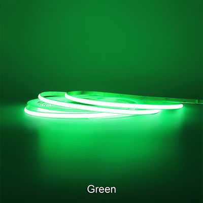 Long-lasting COB Led Strip Light IP20 8mm 12V24V 320leds Green for Outdoor Indoor