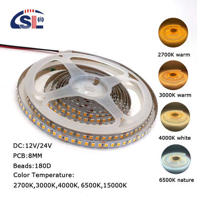 IP20 4100K 180LEDS/M 24v SMD 2835 LED Strip Light for Decoration in Natural White