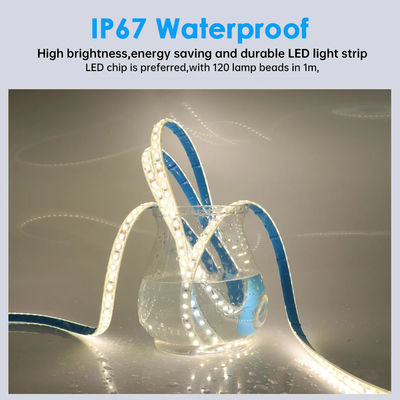 COB Lighting Strip 110v220v 8mm 120leds 4000K IP67 Waterproof Die-Cutting Board SMD2835 Led Strip Light