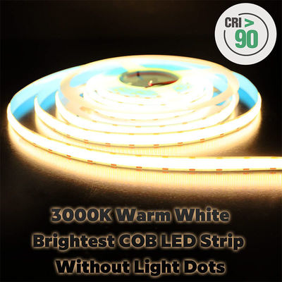 2- DC12V24V 8mm 320Leds 3000K Warm COB Led Strip Light for Cabinet bedroom kitchen lighting decoration