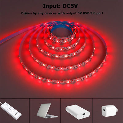 120leds 8mm Red One light one cut Electroplate flexible SMD2835 Led Strip Light 5v