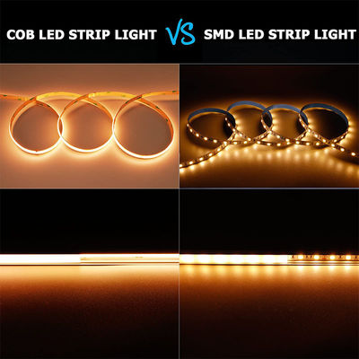 DC 24V Waterproof 5V 8mm 320leds 1cm One Cut 4000K Natural Flexible COB LED Strip Light