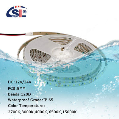3M Flexible SMD2835 LED Strip Lights 3000K 4000K 6000K Brightness IP65 Silicone Strip