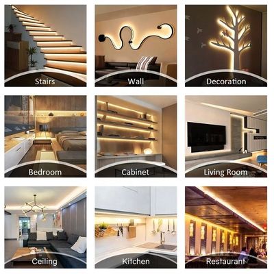 8mm 240leds 6500K Cold White SMD2835 Led Strip Light with Remote Control Switch Mode