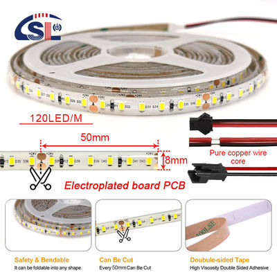 12V Waterproof IP65 60LED 3000k 4000k 6500k LED Strip Lights Touch Control Copper Material