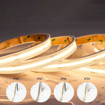CCT COB Led Strip Light DC12V24V 8mm10mm width 608leds 3000K 6500K for Indoor Decoration