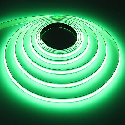 Green COB Led Strip Light 8mm 320leds 12v24v for Outdoor and Indoor Long Lifetime