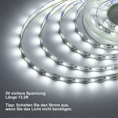 IP20 Rated High brightness 5v 8mm 120leds 6500K White flexible Electroplate SMD2835 Led Strip Light