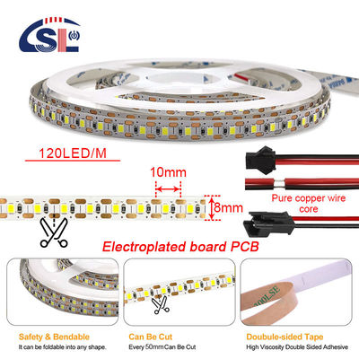 2200 lm High Brightness 2835 120led/m LED Strip 8mm Width 12V 24V Single Cut Light Strip