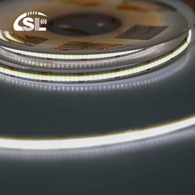Non-waterproof 24v COB 320Ds 8mm Ra 80 CCT Tri-color Cob  LED Light Strip