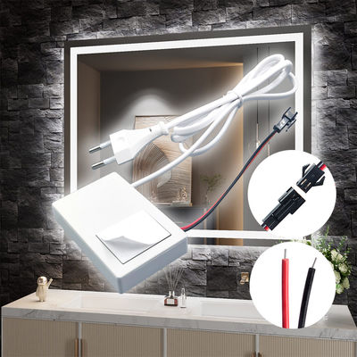 12V 1A 12W Bathroom Smart Mirrors One Color Touch Sensor Switch with Easy Installation
