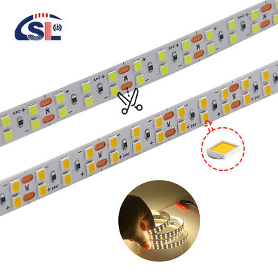 120 Leds Double Row LED Strip for Hotel Bathroom Mirror 12V 5MM 2835 Mirror Warm White