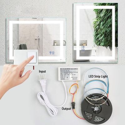 Customized Integrated Mirror Touch Dimmer Switch for Bathroom Smart Mirrors 12V 1A 12W
