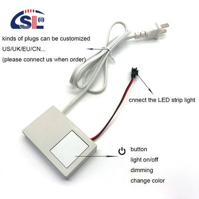 73*47*13mm Smart Bathroom Mirror Touch Switch with DC12V Output Voltage and LED Light