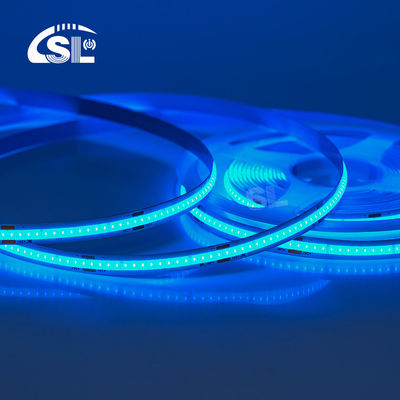 Electroplate COB 24v COB 320Ds 8mm Ra 85 Ice BLue Light Strip with 50000 Hour Lifespan