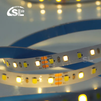 120leds CCT Led Strip Light 2700k-6500k 5/10M/Roll 12/24V DC Input Voltage DC 24V