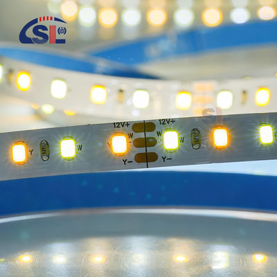 Customized CCT 12V24V 8mm 120leds 3000K-6500K Warm White-White SMD2835 Led Strip Light