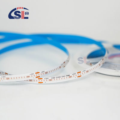 Electroplate COB 24v COB 320Ds 8mm Ra 85 Green LED Light Strip -20 - 45℃