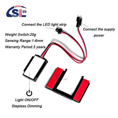 Customized Dc12 3A/5A Dimmer Touch Sensor Switch for Makeup Bathroom Mirror Defogger