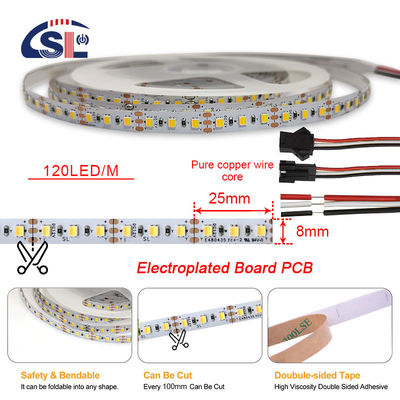 2835 CCT LED Strip 120Leds/m Dual White Color Temperature Adjustable Flexible Tape