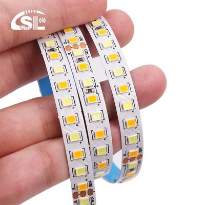 Hotel CCT 12V24V 8mm 120leds 3000K-6500K Warm White-White Dual Color 35Copper SMD2835 LED Strip Light IP20