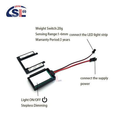 12V Single Key Smart LED Mirror Touch Sensor Switch for Dimmer Touch Switch at Direct