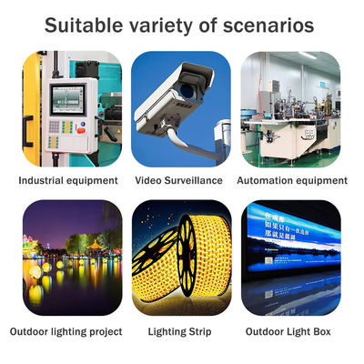 24V Input Voltage LED Light Transformer IP67 Waterproof for Outdoor 60W 200W 400W 500W