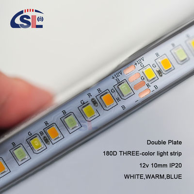 10mm 2835 180D Warm White Blue 12V LED Lighting Strip for Residential Mirror Bathroom Lighting