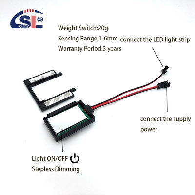 110V 240VAC LED Strip Light Controller Touch Button Wall Switch for Smart Mirror