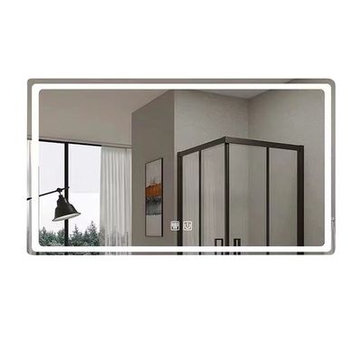 Hotel Home Bathroom Decoration Large Oval Bath Mirrors with Touch Screen and LED Lights