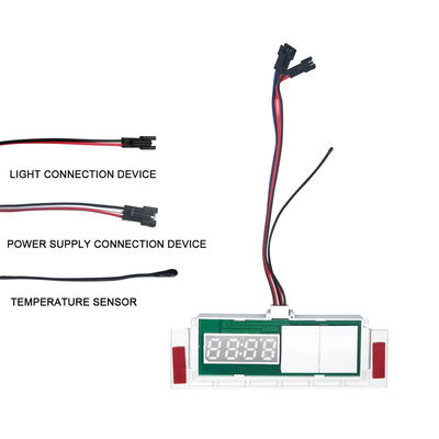 LED Mirror Defogger with Time Temperature Display Touch Sensor Stepless Dimmer Switch 5A 60W