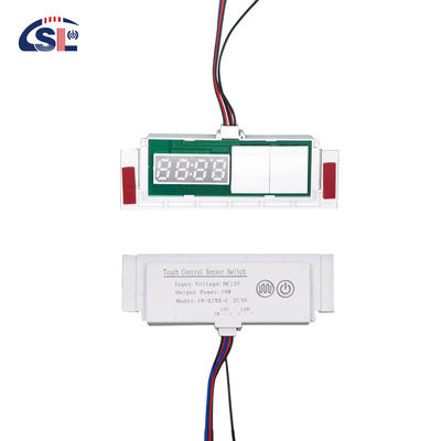 LED Mirror Defogger with Time Temperature Display Touch Sensor Stepless Dimmer Switch 5A 60W